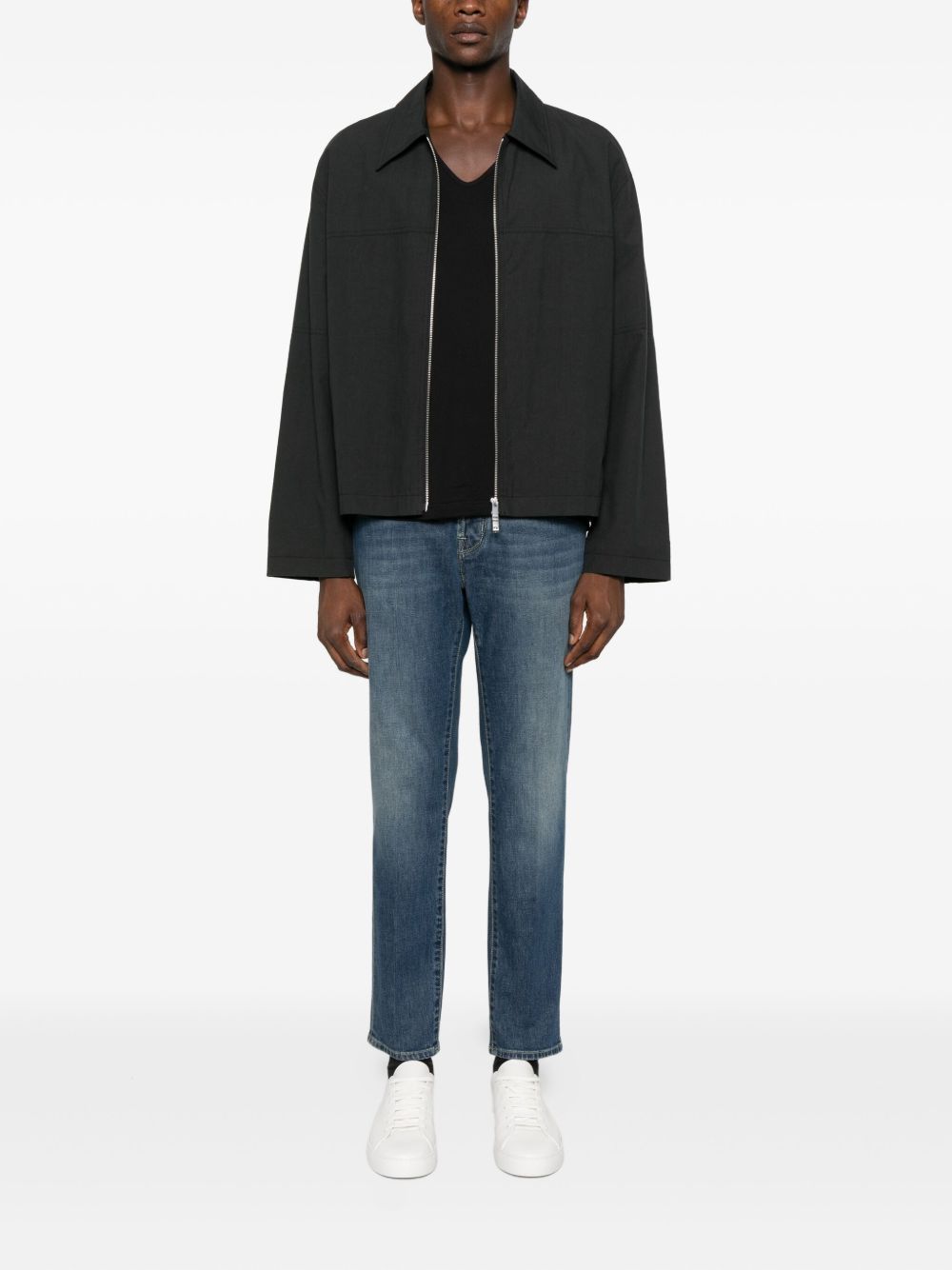 JACOB COHEN – Jean slim cropped bleu