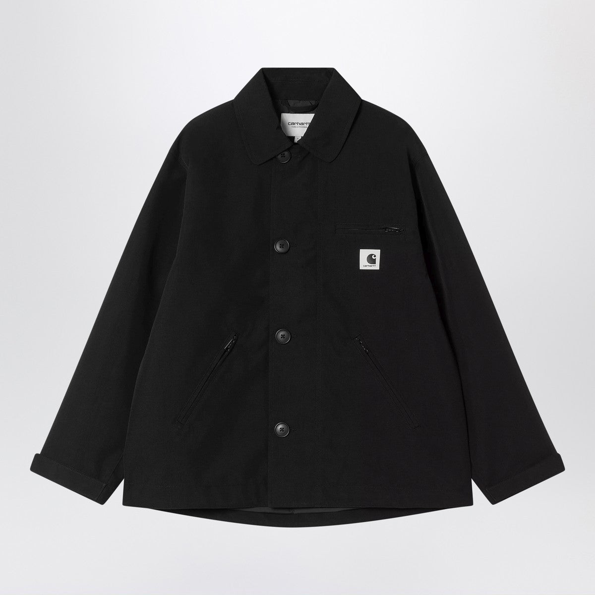 CARHARTT WIP – Veste noire à boutonnage droit