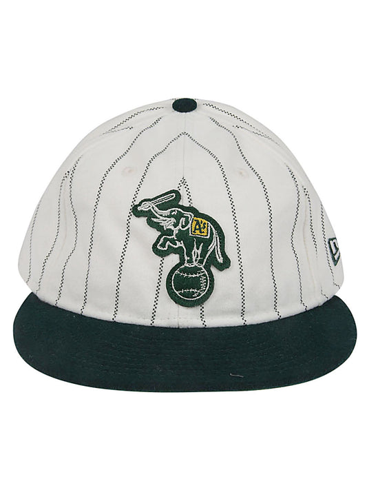 NEW ERA – Casquette 59FIFTY Oakland Athletics rayée blanche