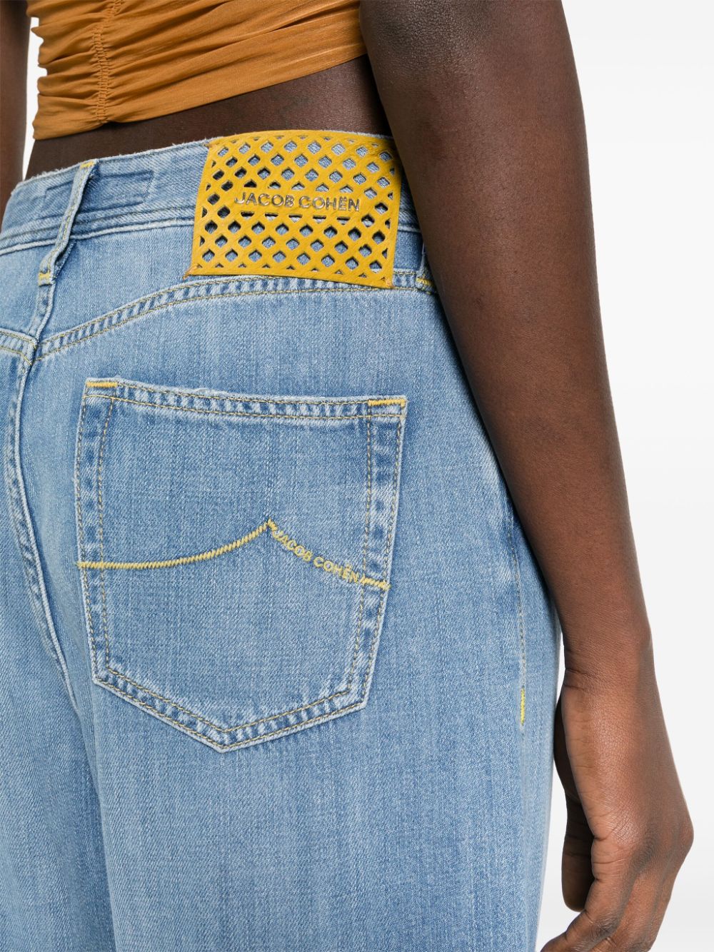 JACOB COHEN – Jean cargo Riri Relaxed Fit denim bleu moyen