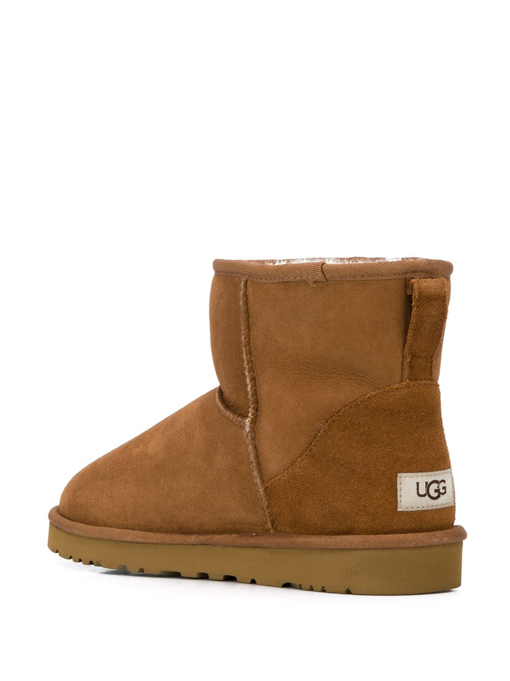 UGG AUSTRALIA – Bottines Classic Mini en suède camel