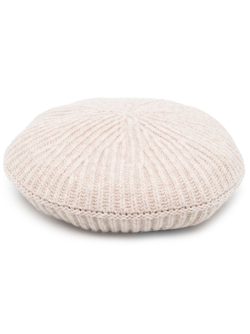 GANNI – Ribbed Wool Hat écru femme