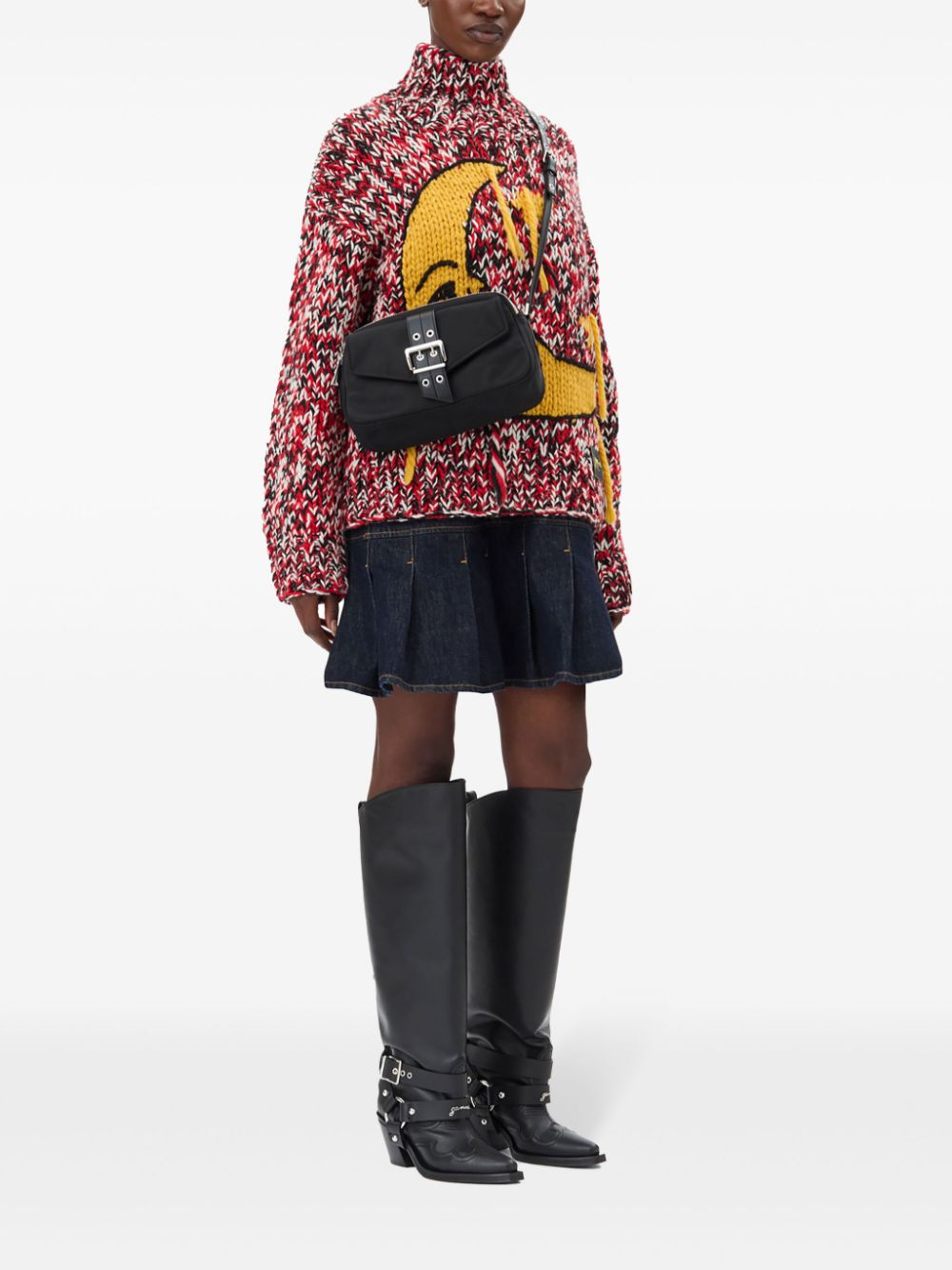 GANNI – Bucky Camera Bag noire