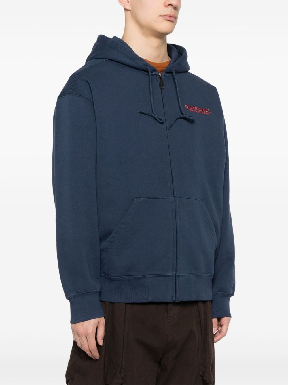 CARHARTT WIP PRE – Hoodie zippé navy logo