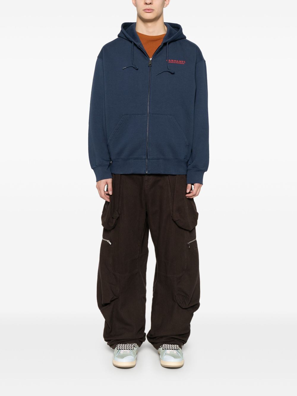 CARHARTT WIP PRE – Hoodie zippé navy logo