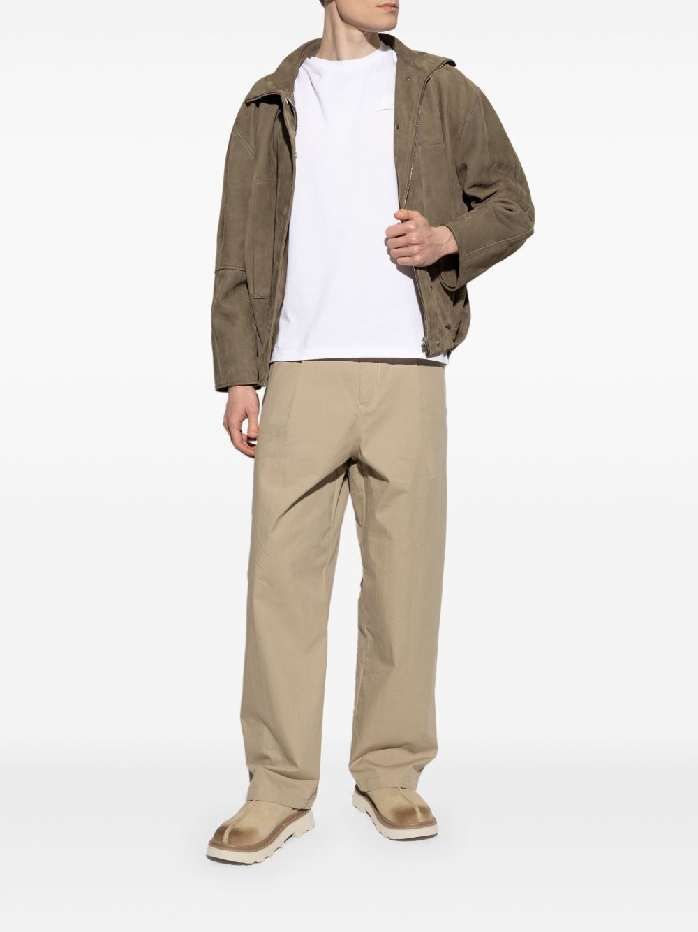 UGG AUSTRALIA – Sandales en suède beige à semelle crantée