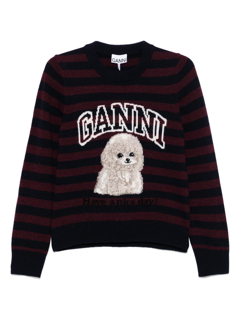 GANNI – Pull rayé Poodle