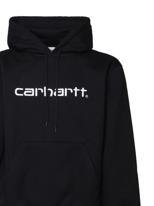 CARHARTT WIP – Script Logo Hoodie Black