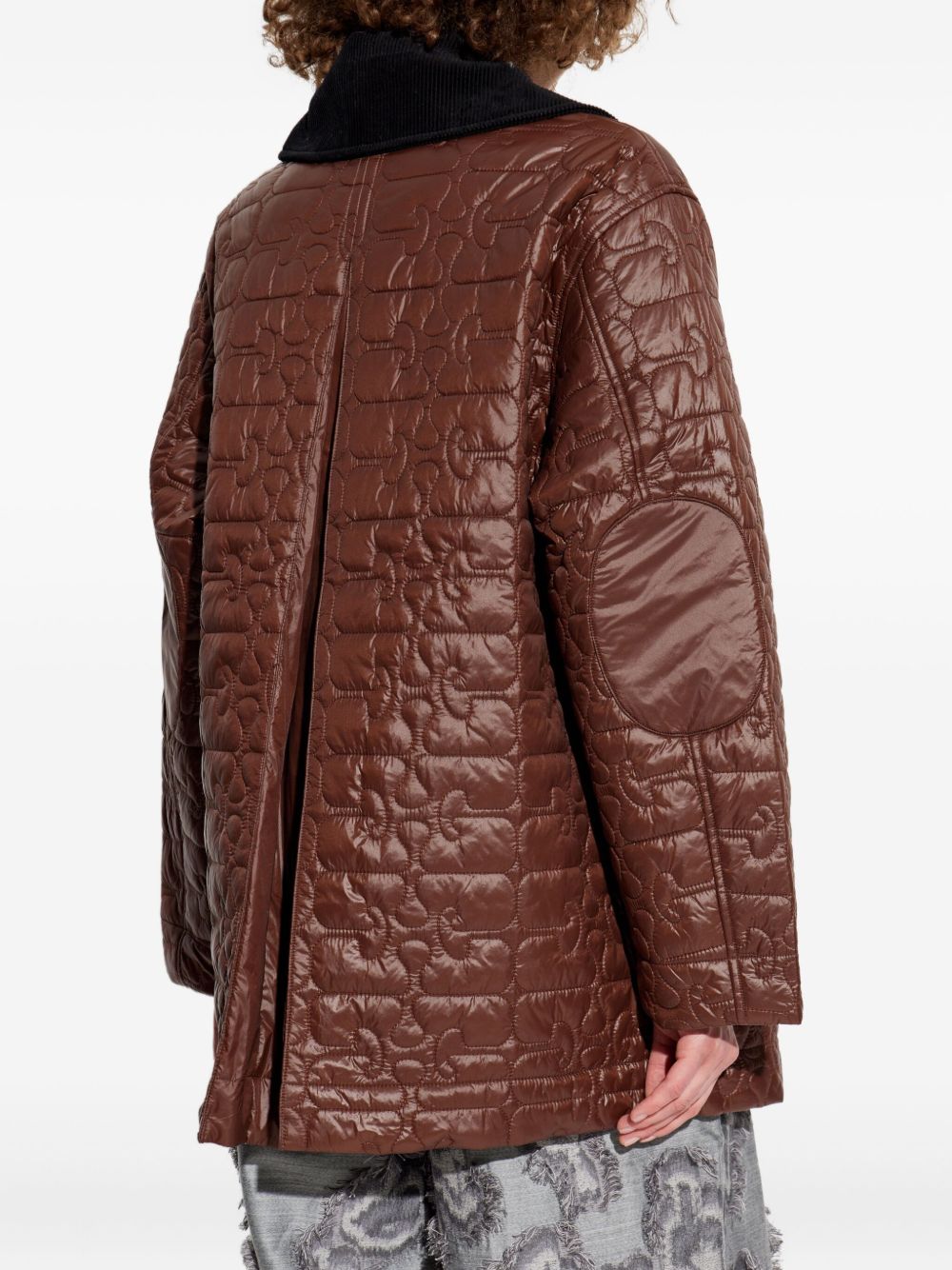 GANNI – Quilted Nylon Jacket à col contrastant