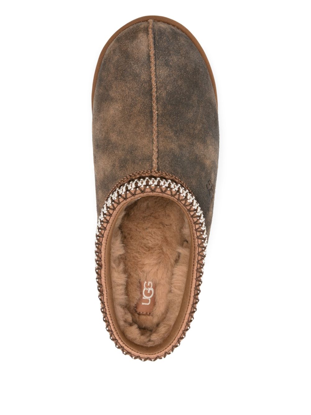 UGG AUSTRALIA – Chaussons Tasman Baxter en suède chestnut
