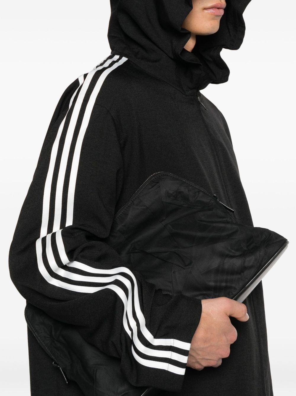Y-3 – Hoodie 3 Stripes noir