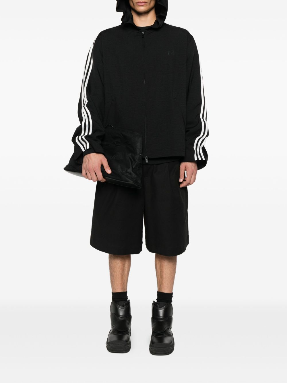 Y-3 – Hoodie 3 Stripes noir