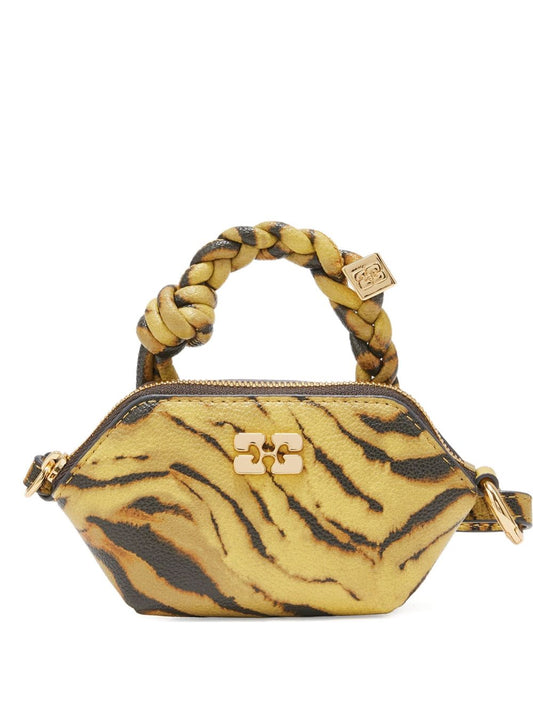 GANNI – Mini sac à main imprimé tigre