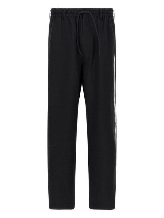 Y-3 – Pantalon de survêtement noir à bandes latérales