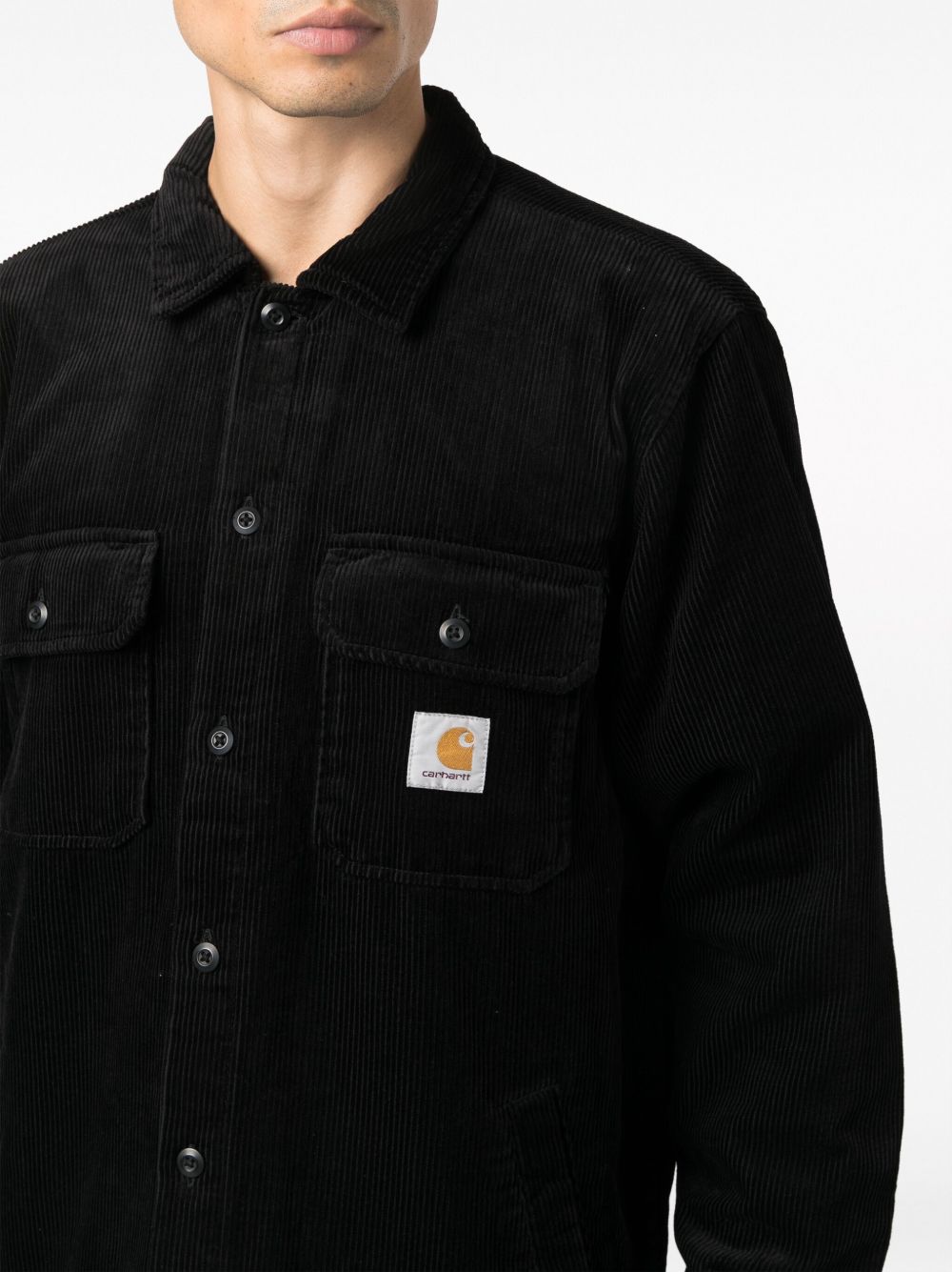 CARHARTT WIP – Surchemise en coton noir à logo signature