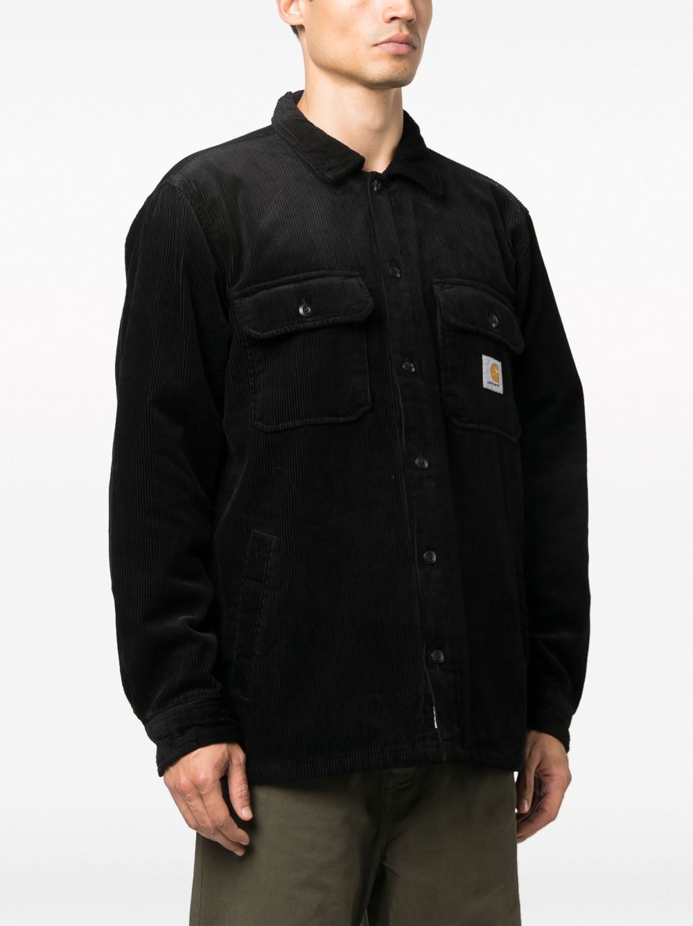 CARHARTT WIP – Surchemise en coton noir à logo signature