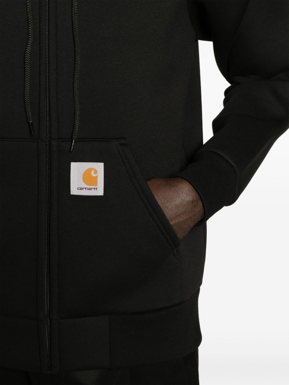 CARHARTT WIP – Sweat à capuche zippé noir