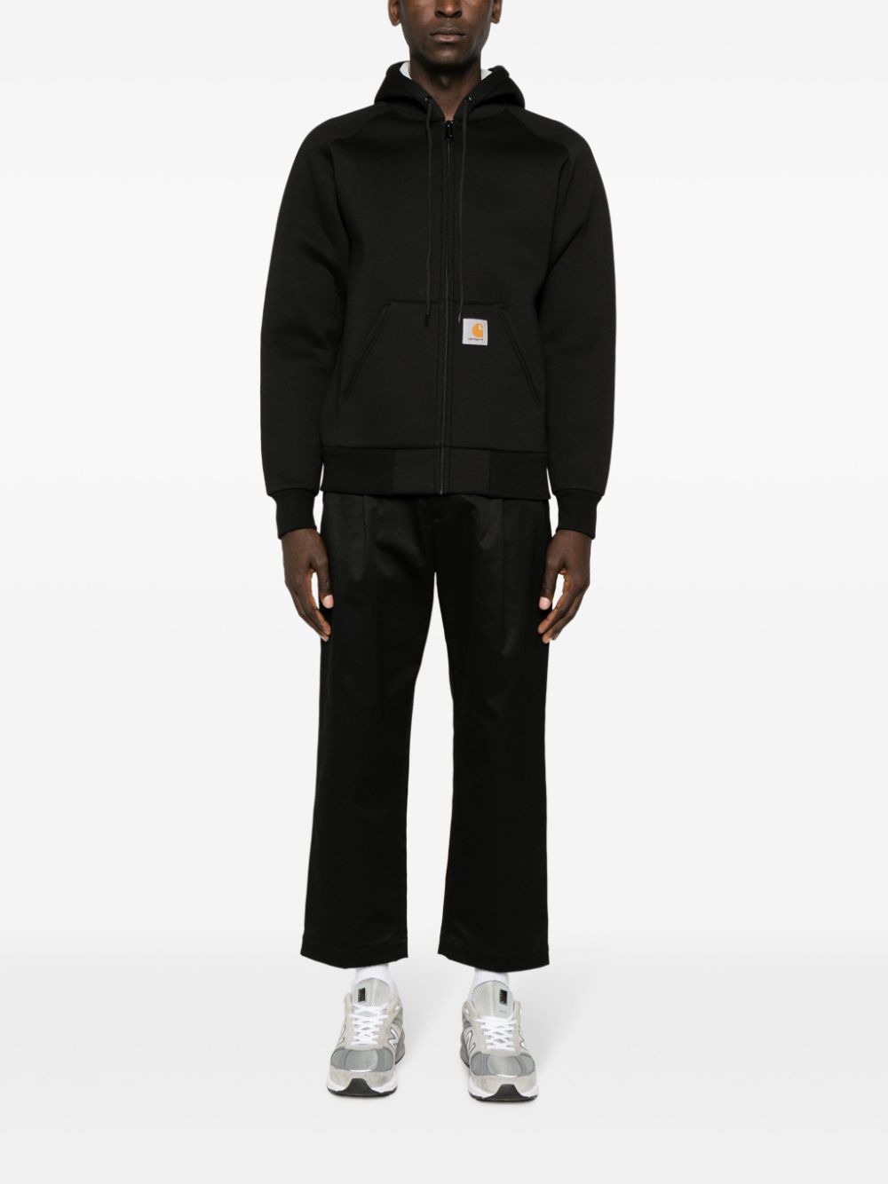 CARHARTT WIP – Sweat à capuche zippé noir