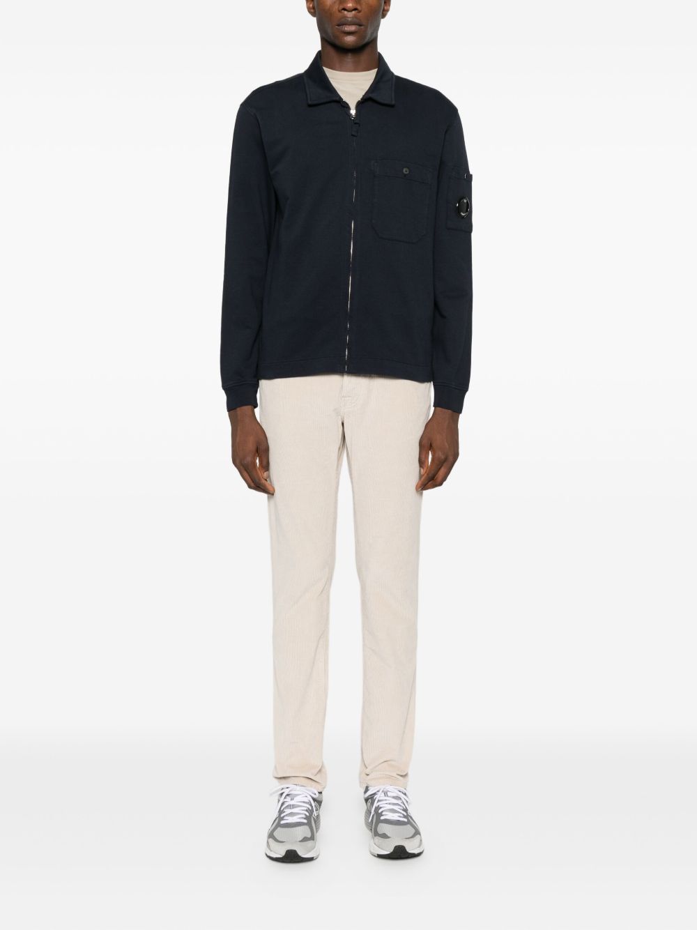 JACOB COHEN – Pantalon velours côtelé écru