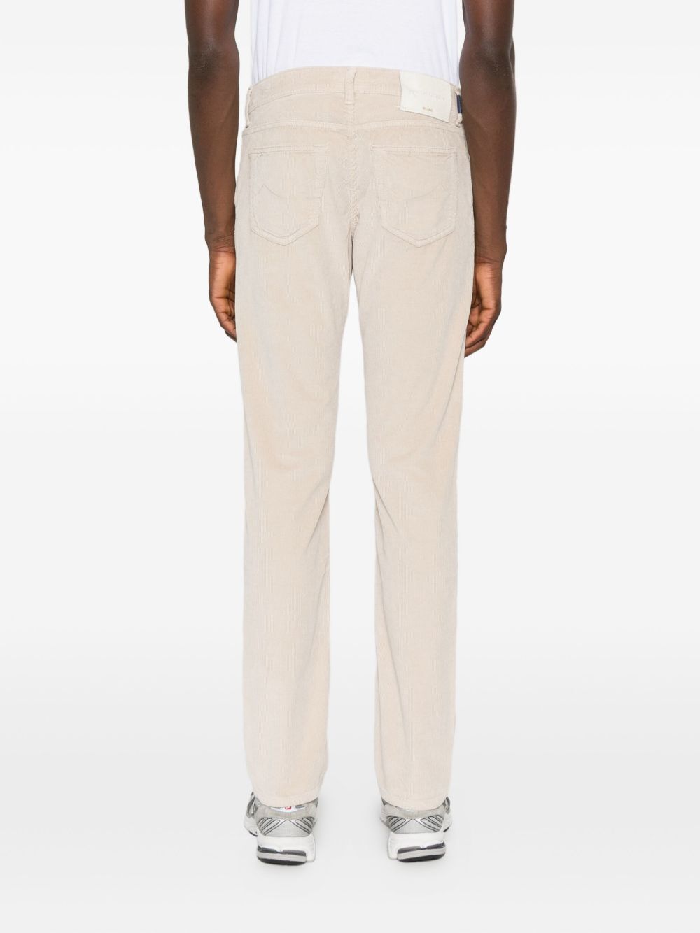 JACOB COHEN – Pantalon velours côtelé écru