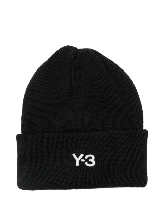 GANNI – Rib Knit Logo Beanie