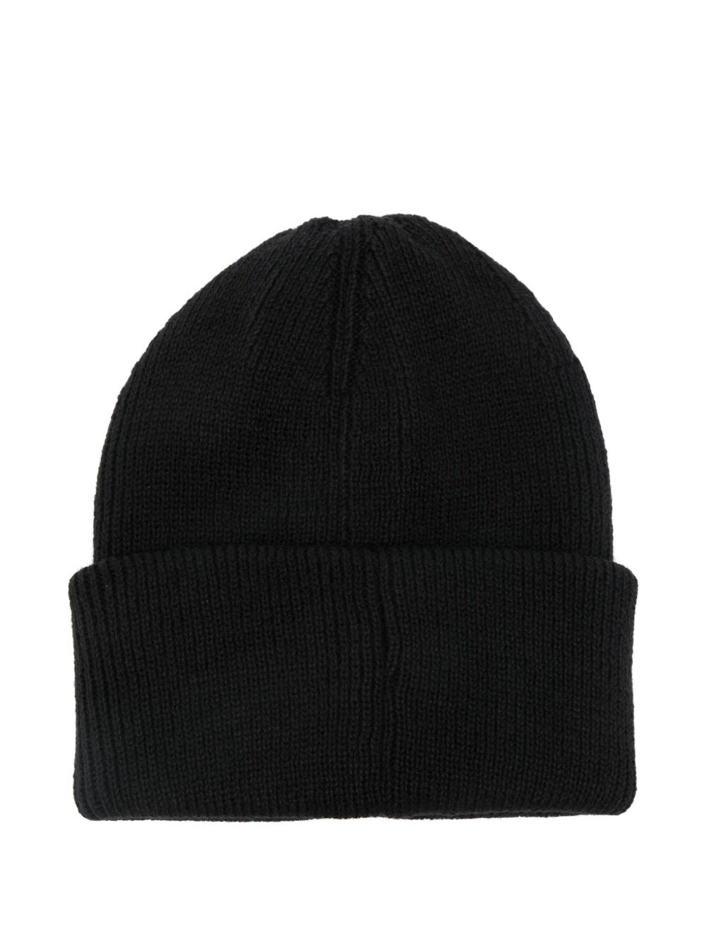 GANNI – Rib Knit Logo Beanie