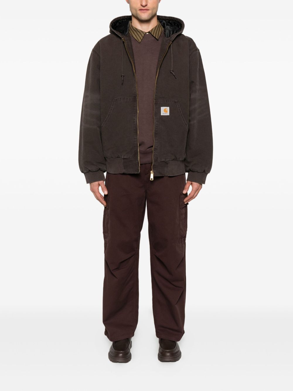 CARHARTT WIP – Pantalon cargo en coton biologique marron