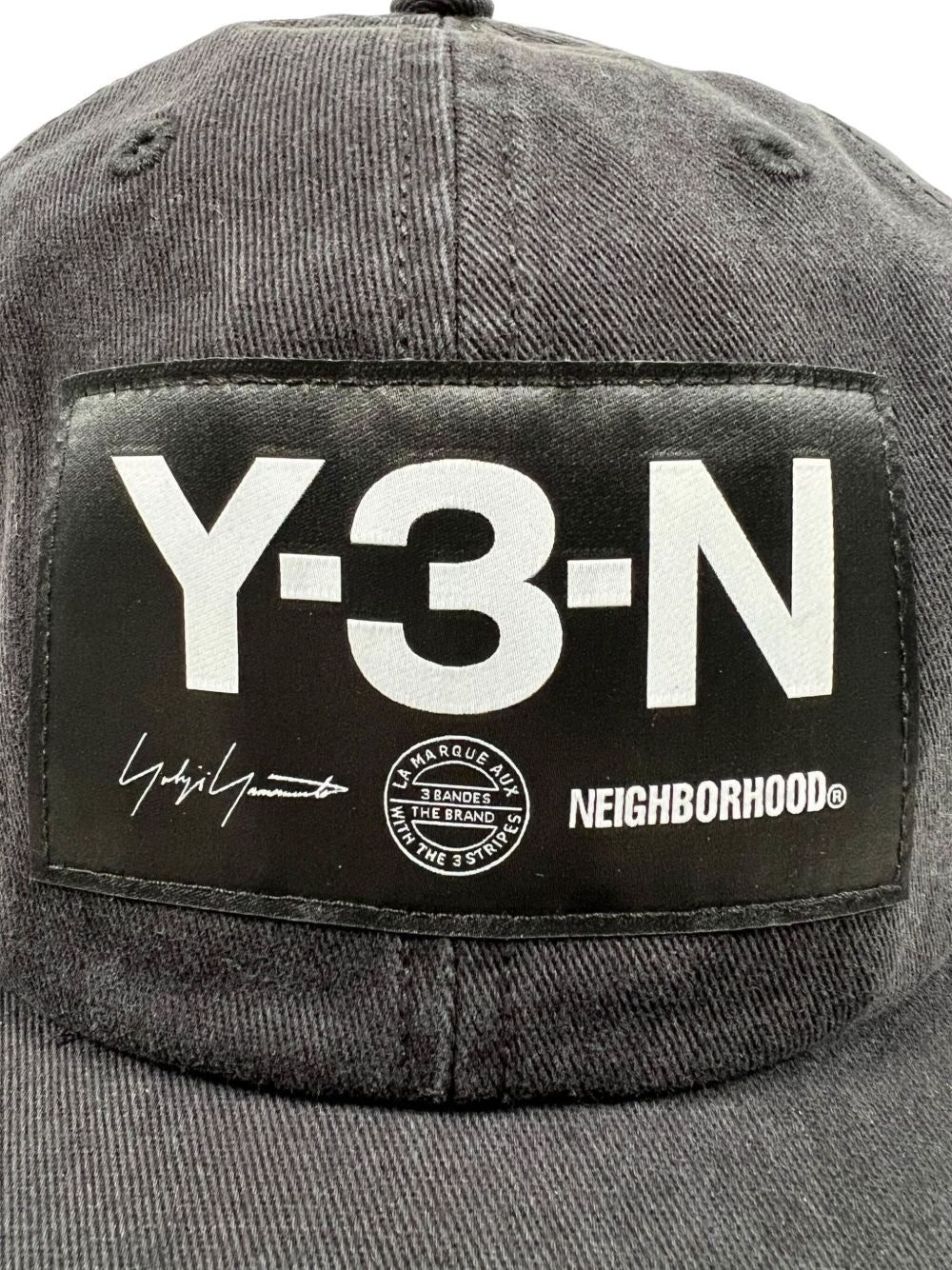 Y-3 x NEIGHBORHOOD – Casquette noire logo patch
