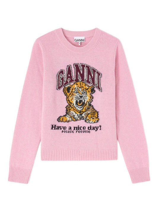 GANNI – Sweat Tiger “Have a Nice Day”