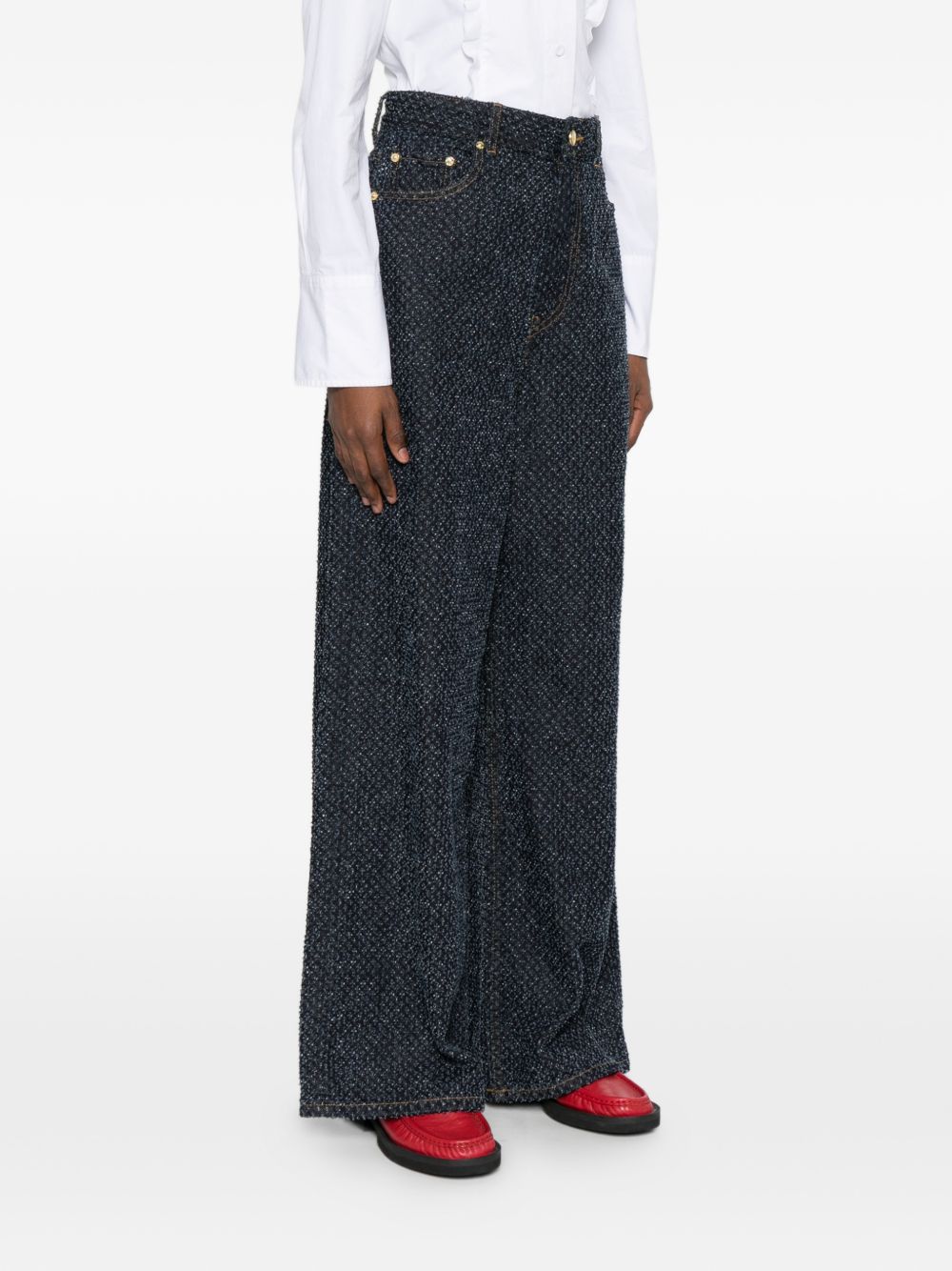 GANNI – Jean bleu coupe large