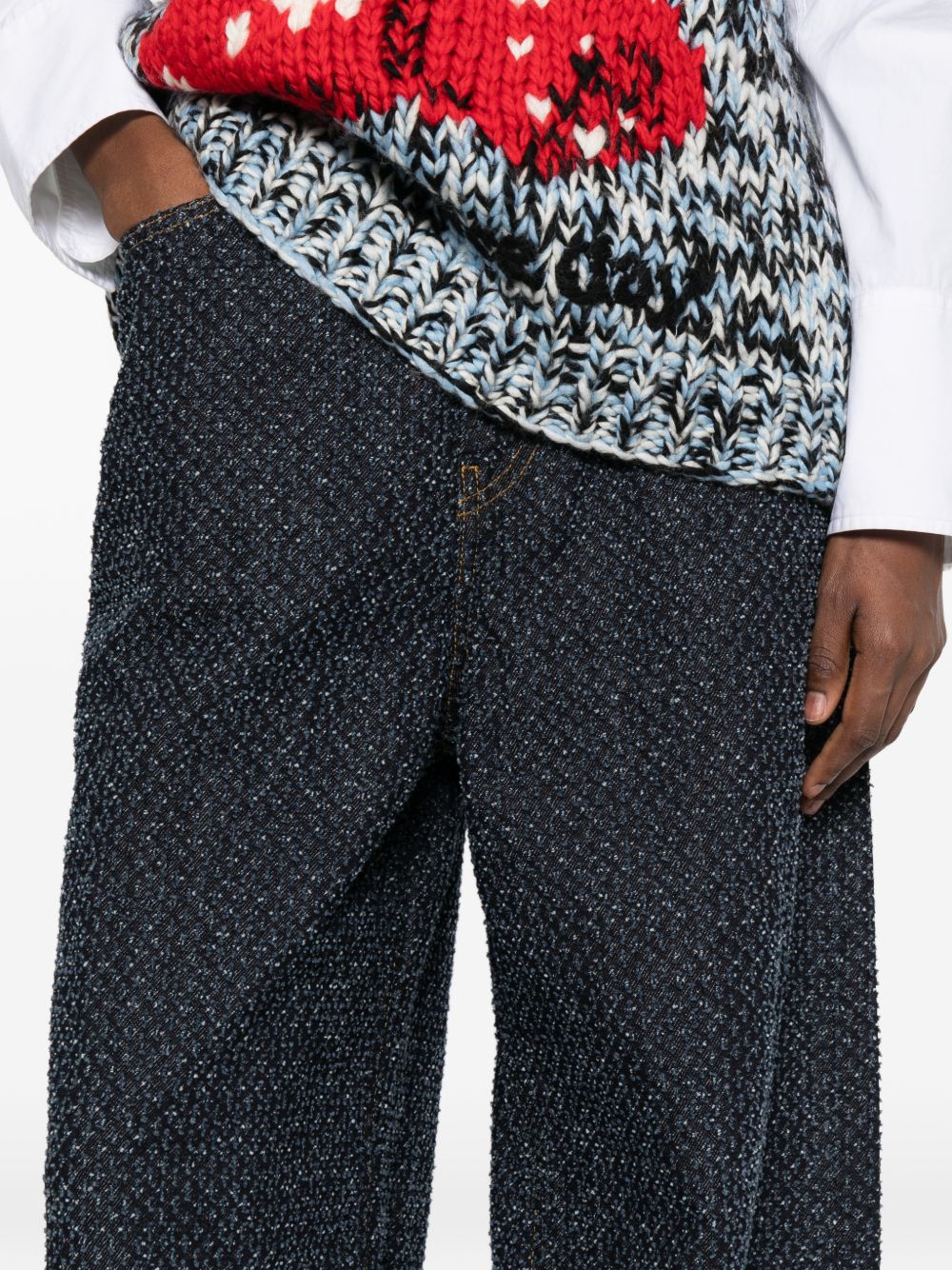 GANNI – Jean bleu coupe large