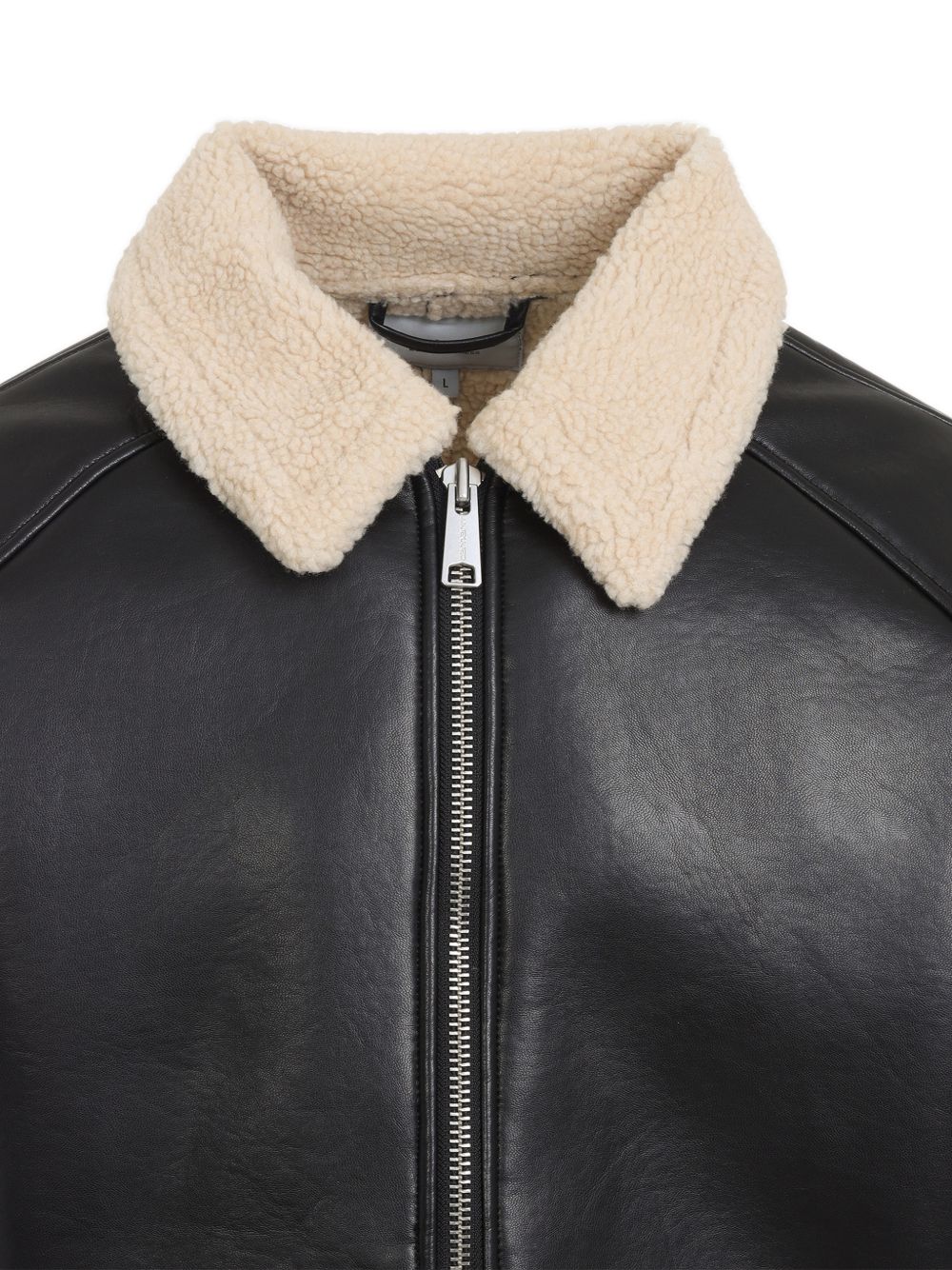 CARHARTT WIP PRE – Veste noire col shearling