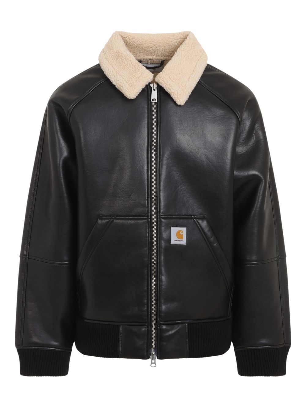 CARHARTT WIP PRE – Veste noire col shearling