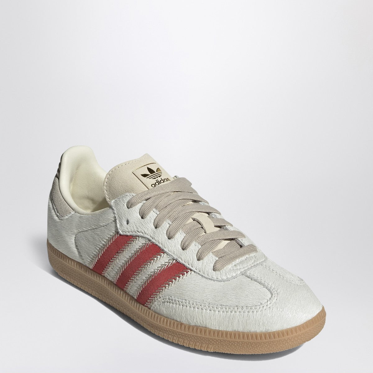 ADIDAS ORIGINALS – Samba OG – White Pony Hair/Red