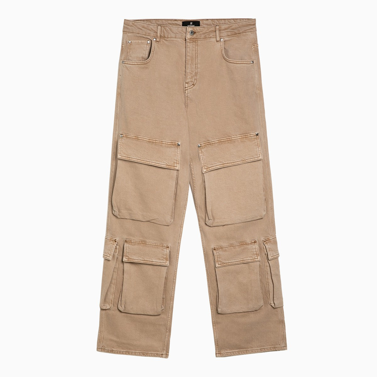 REPRESENT – Pantalon cargo beige